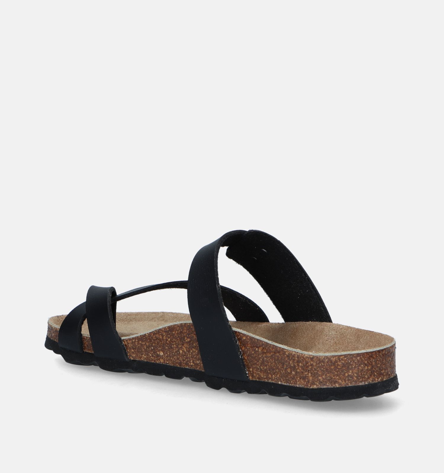 Bio Time Zwarte Teenslippers Dames Slippers Online op TORFS.BE