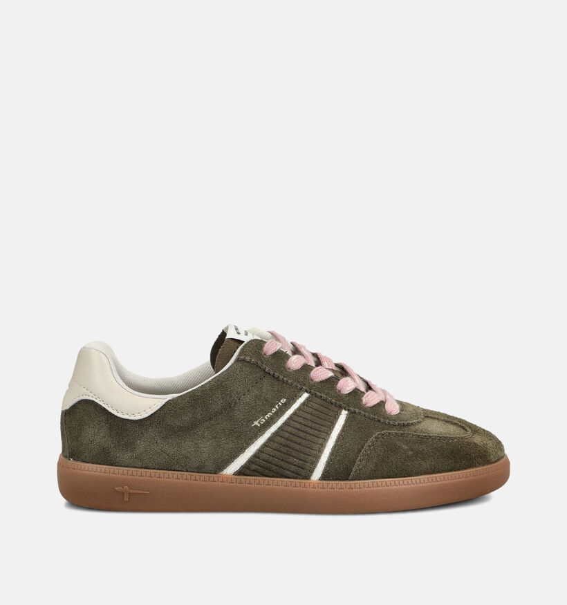Tamaris Olijfgroene Sneakers voor dames (376664) - geschikt voor steunzolen
