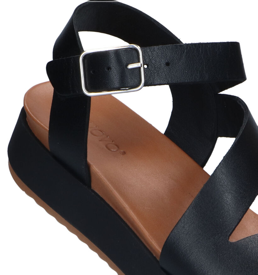 Inuovo Sandales à Platforme en Noir pour femmes (325190)