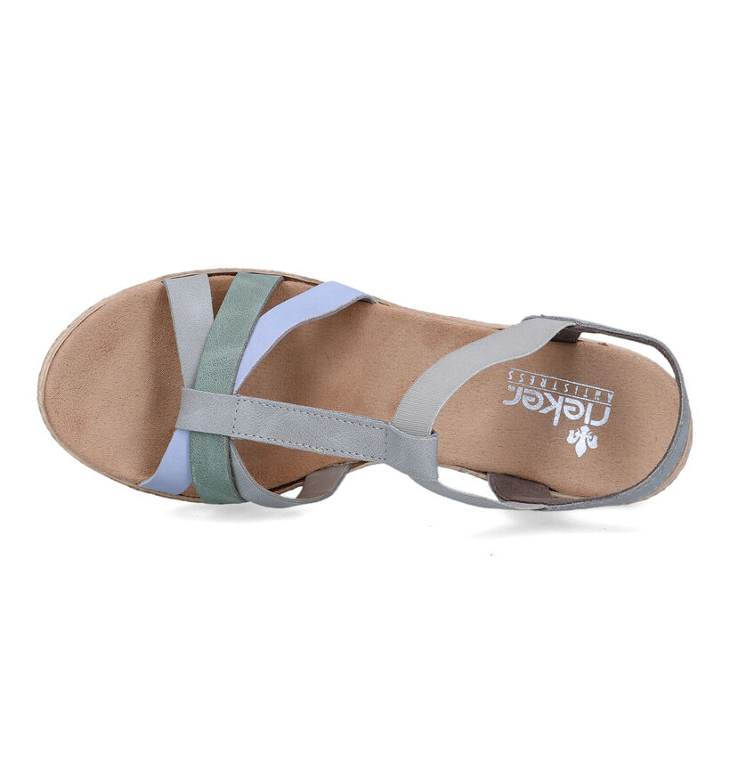 Rieker Cognac Sandalen met sleehak voor dames (339120)