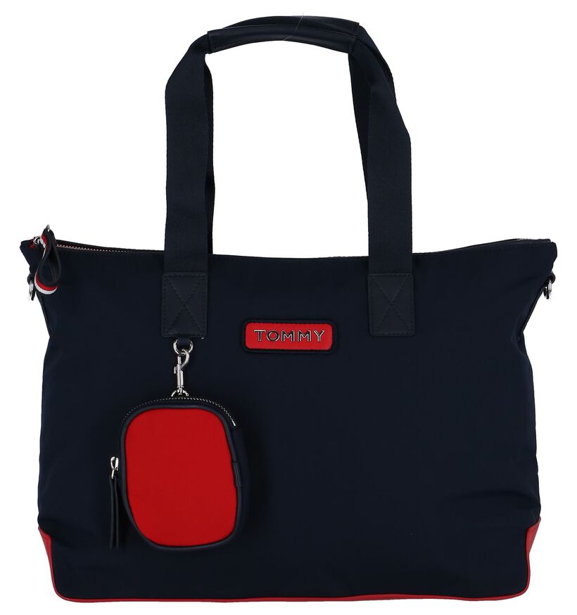 Donkerblauwe Shopper Tommy Hilfiger Varsity Nylon Tote in kunstleer (236884)