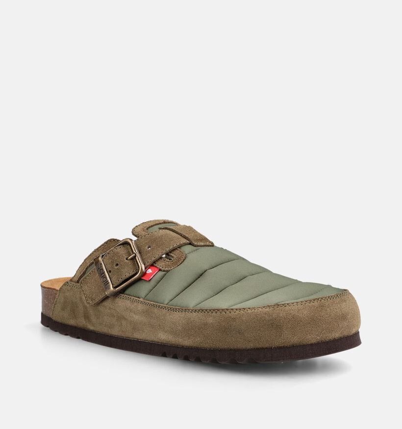 Scholl Olivier Primaloft Pantoufles en Vert pour hommes (381861)