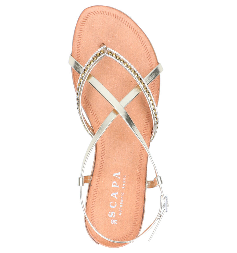 Scapa Ustica Gouden Sandalen in kunstleer (270299)