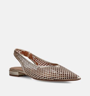 Pedro Miralles Chaussures plates Or/Bordeaux