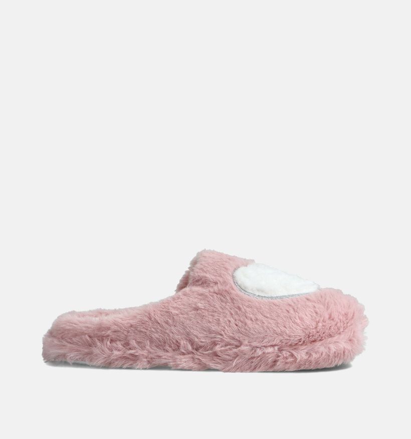 Torfs Home Hearts Pantoufles en Écru Torfs Home Hearts Pantoufles en Rose pour femmes (365848)