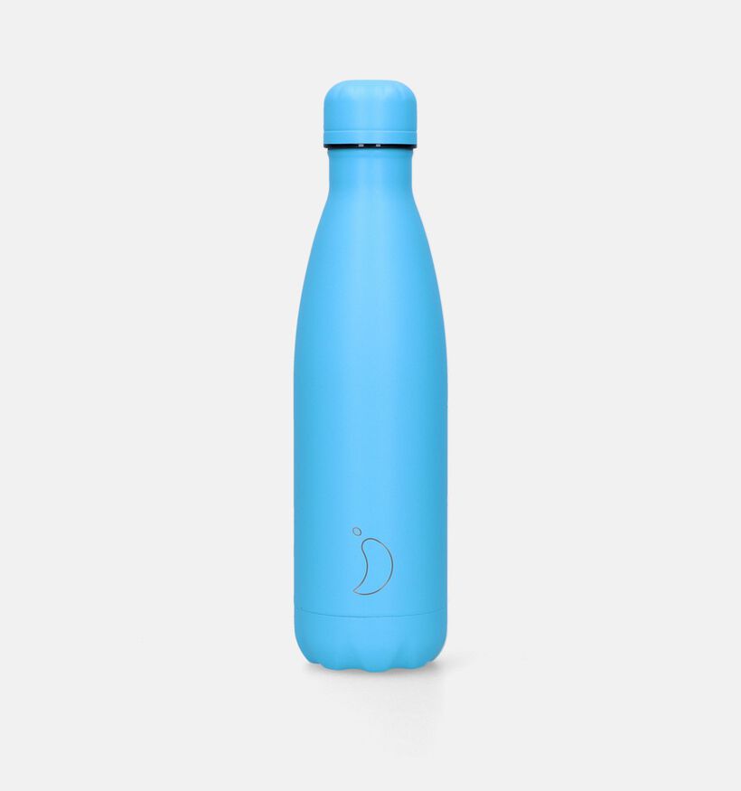 Chilly's Pastel Edition Gourde en Bleu 500ml pour filles, hommes, femmes, garçons (348991)