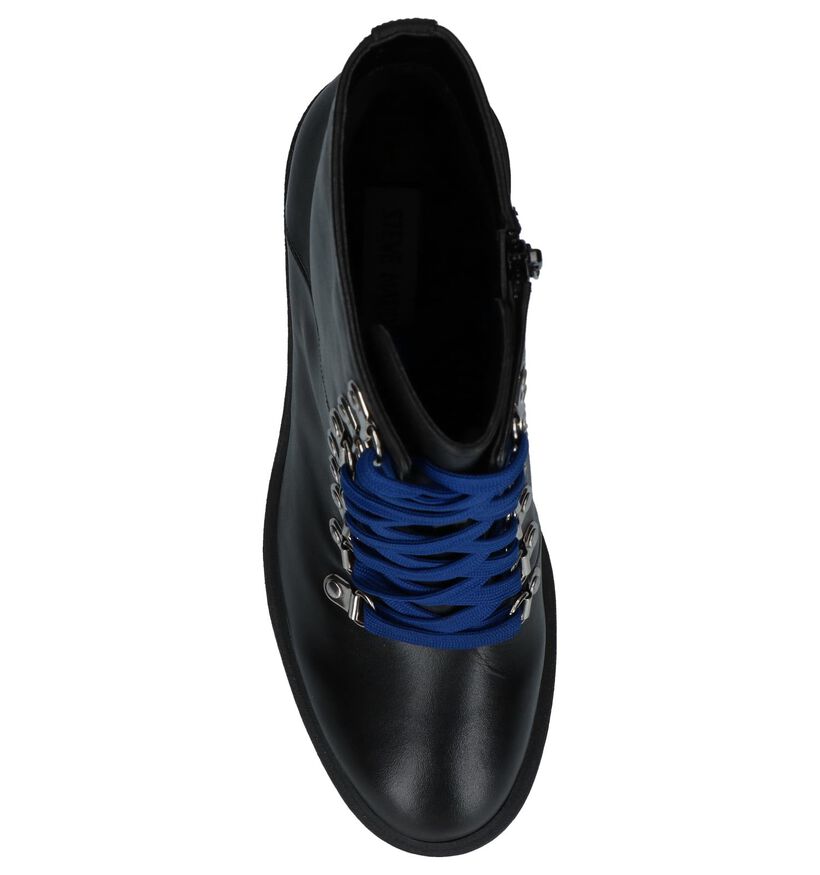 Steve Madden Royce Zwarte Enkellaarzen in leer (229766)
