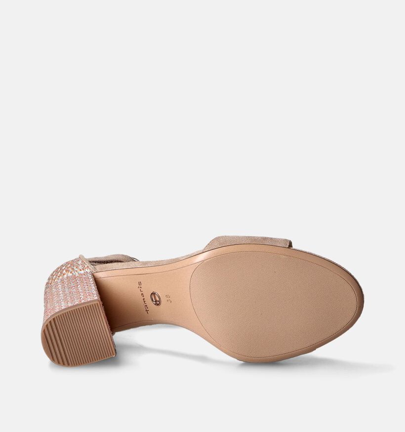Tamaris Beige Sandalen met gesloten hiel voor dames (354399)