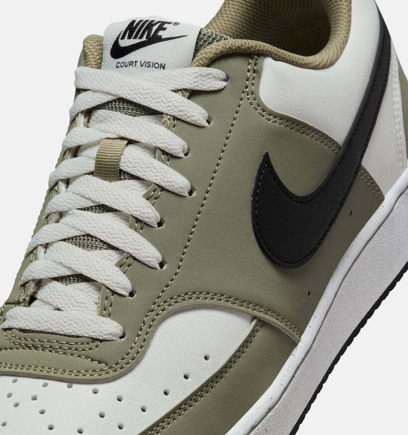 Nike Court Vision Baskets basses en Blanc pour hommes (376132)