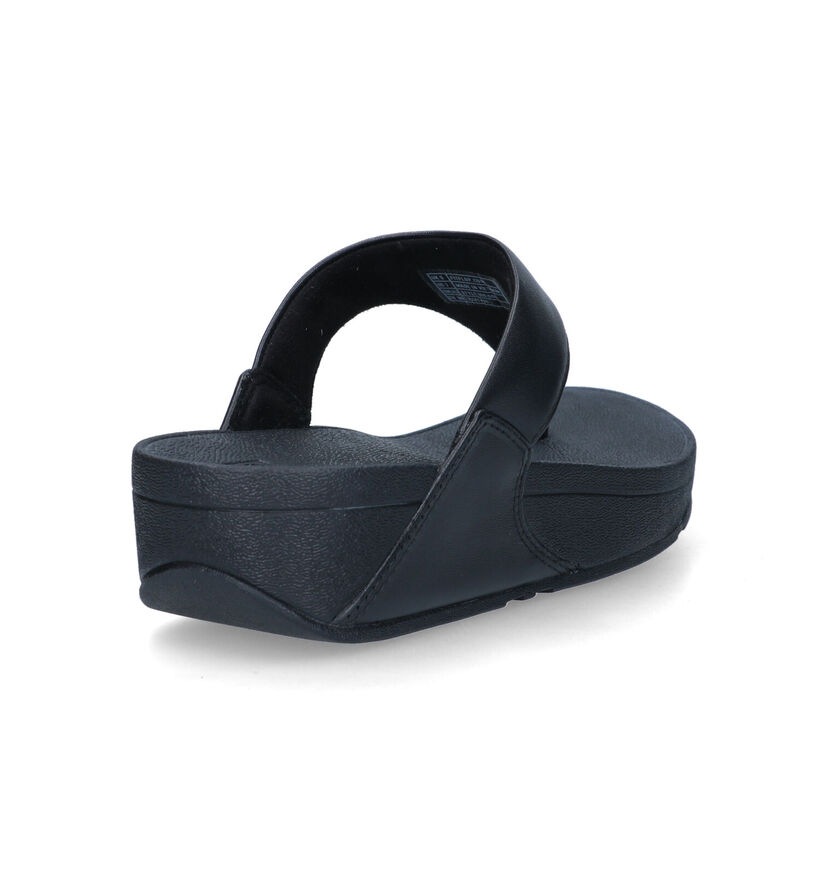 FitFlop Lulu Leather Toepost Witte Teenslippers in leer (320463)