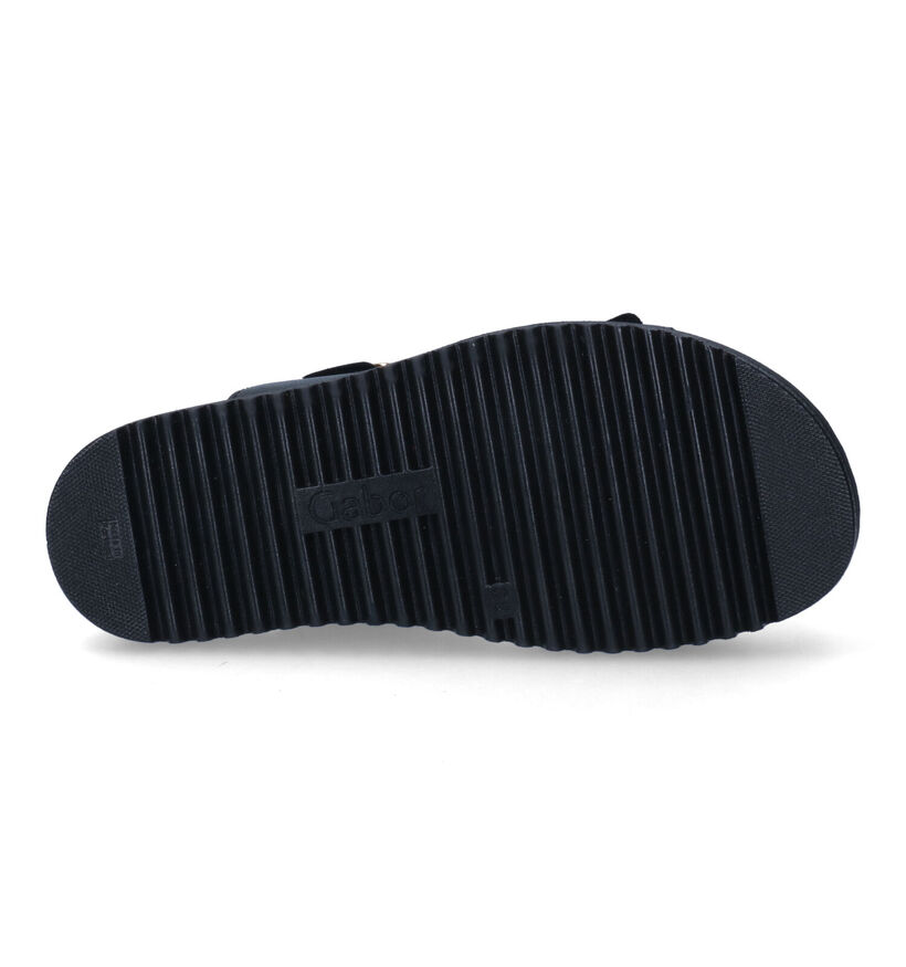Comfort Sandales plates en Noir en cuir (306733)