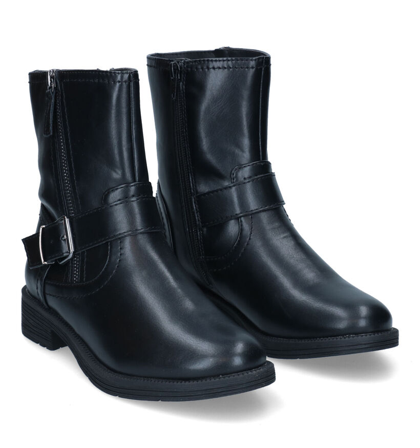 Jana Zwarte Boots in leer (317960)