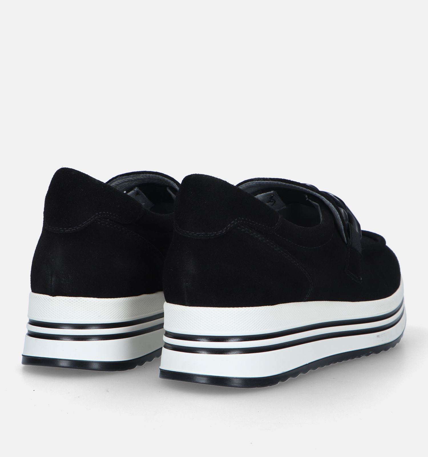Zwarte plateau on sale schoenen