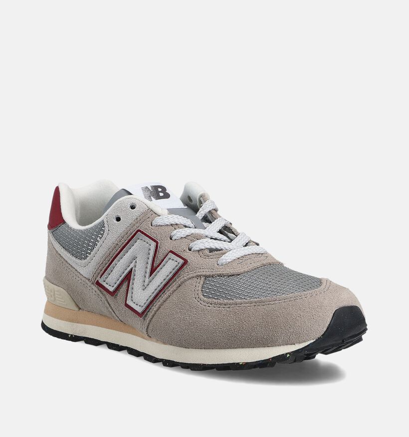 New Balance Baskets basses en Gris New Balance Baskets basses en Gris pour filles, garçons (358674) - pour semelles orthopédiques