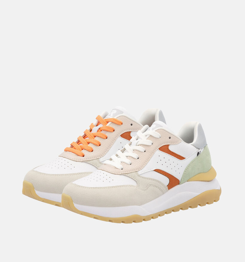 Rieker Witte Sneakers voor dames (354985) - geschikt voor steunzolen