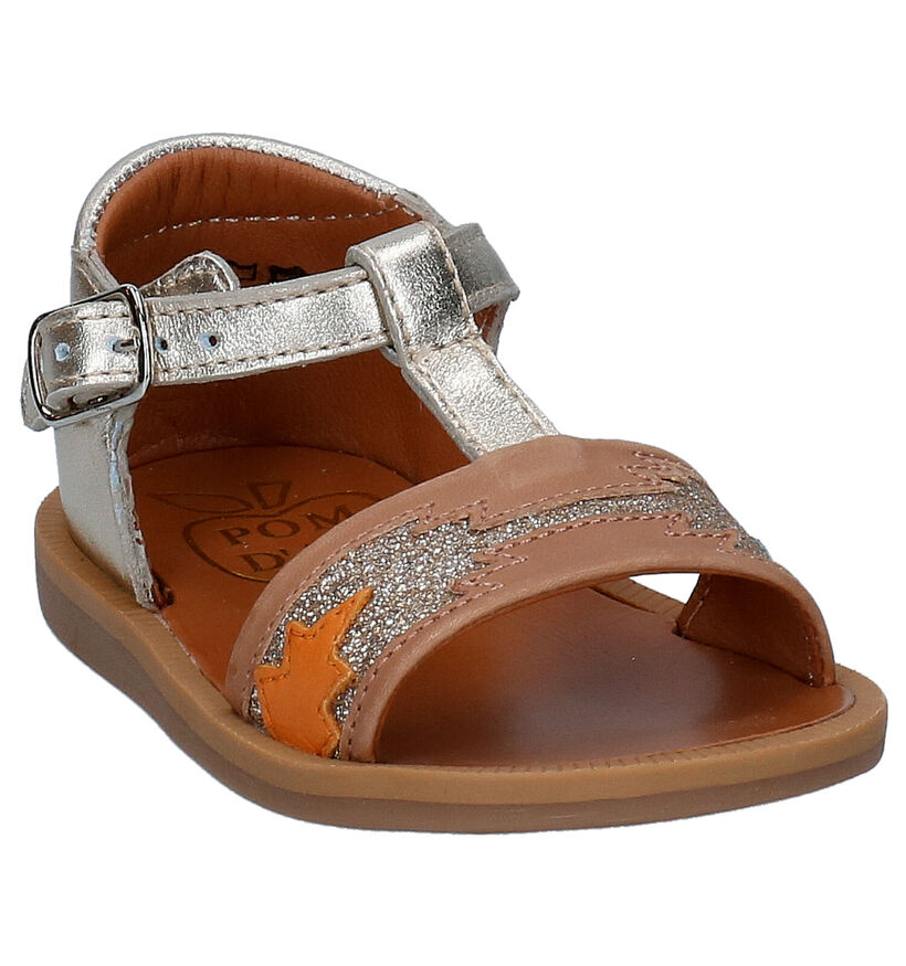 Pom d'Api Poppy Zia Gouden Sandalen in leer (288616)