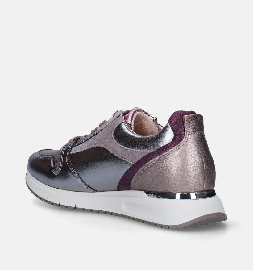Gabor OptiFit Zilveren Sneakers voor dames (344772) - geschikt voor steunzolen