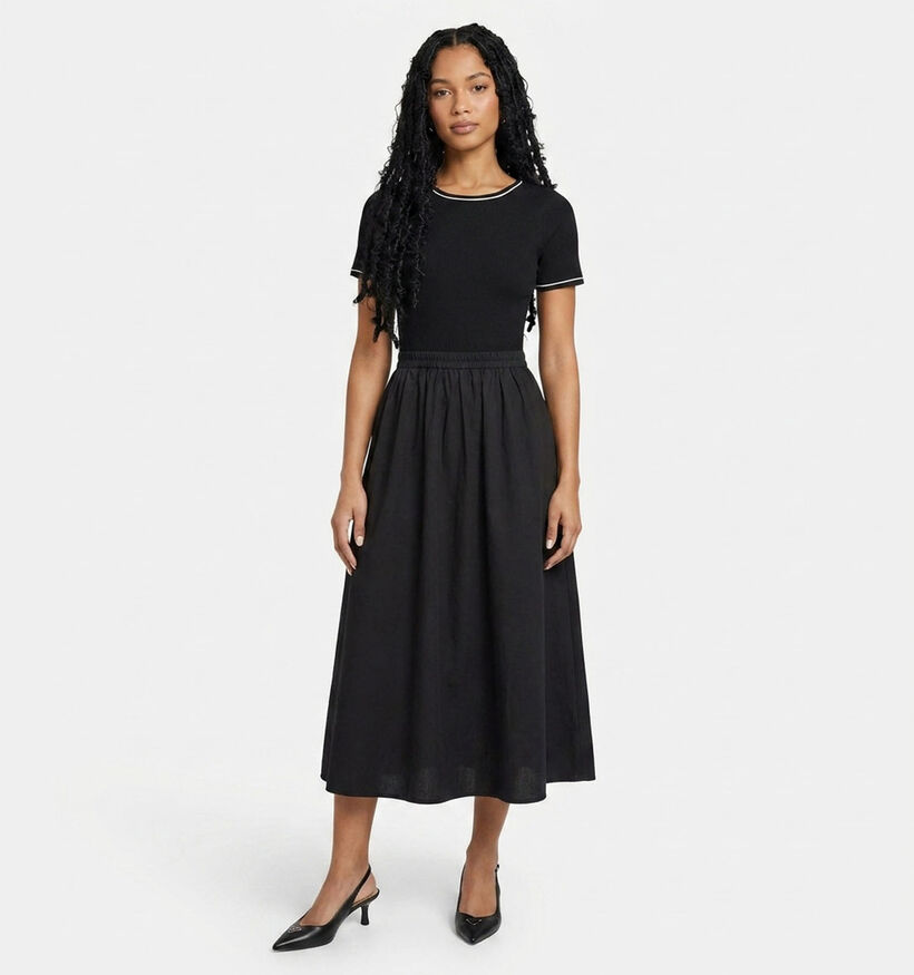 JDY Harmony Robe mi-longue en Noir pour femmes (385417)