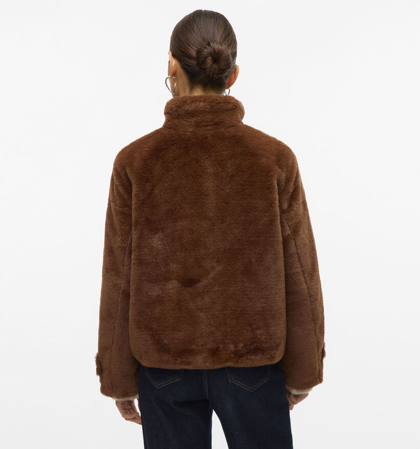 Vero Moda Sonjaeva Manteau court en Marron pour femmes (361214)