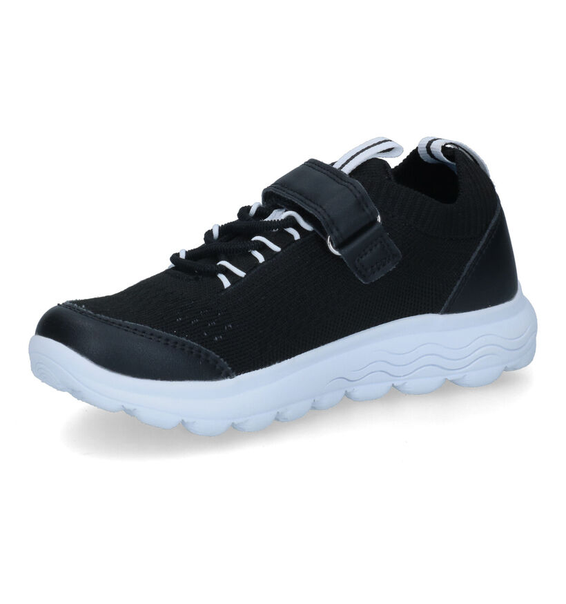 Geox Spherica Zwarte Sneakers voor jongens (317630) - geschikt voor steunzolen