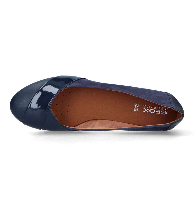 Geox Charlene Ballerines en Bleu en cuir (326689)