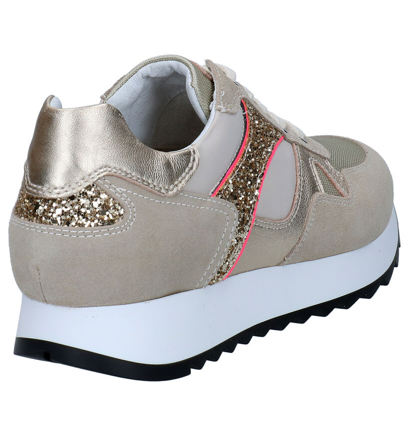 NeroGiardini Baskets casual en Beige foncé pour femmes (290036) - pour semelles orthopédiques