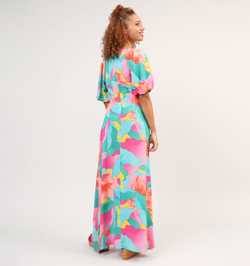 Vila Besta Robe en Bleu Multicolore pour femmes (328940)