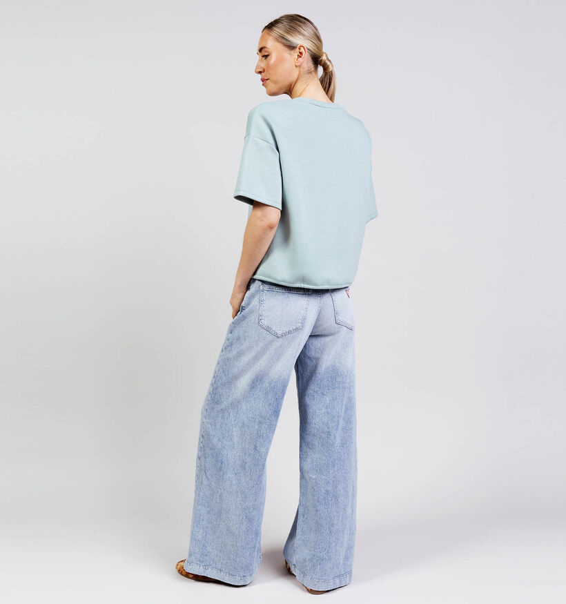 Vila Sandy 2/4 Sweat Top T-shirt en Vert pour femmes (374293)
