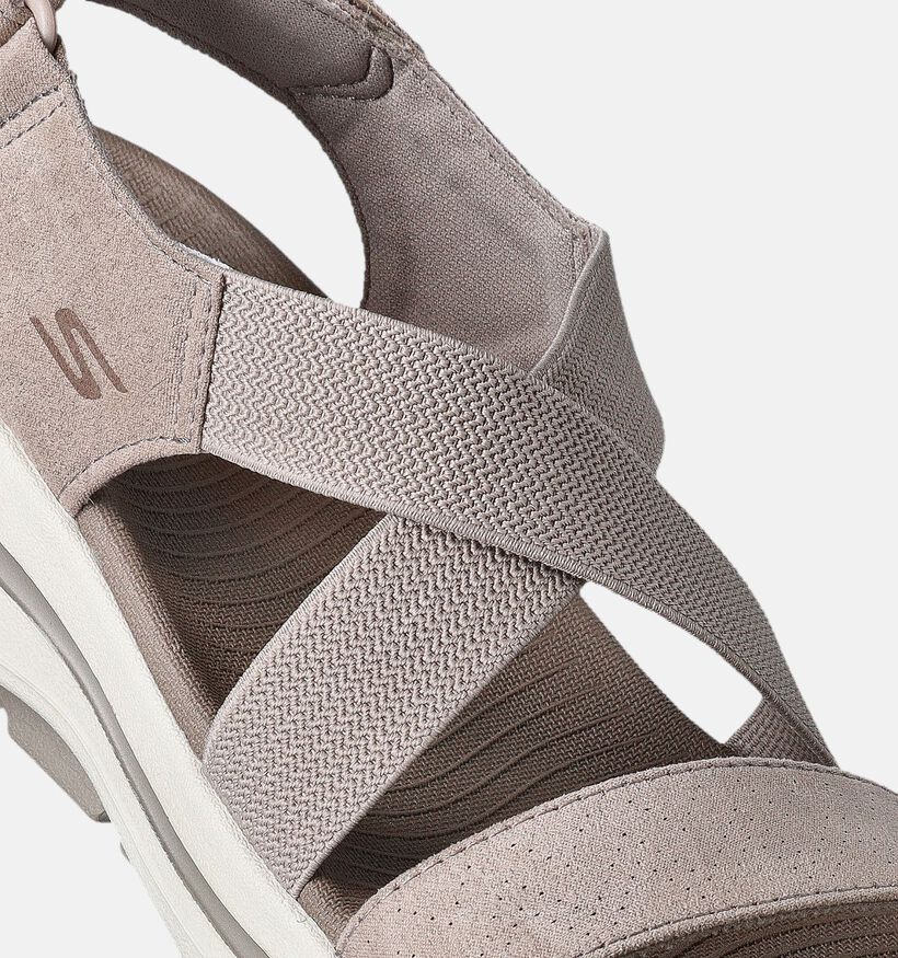 Skechers Go Walk Arch Fit Treasured Taupe Sandalen voor dames (354724)