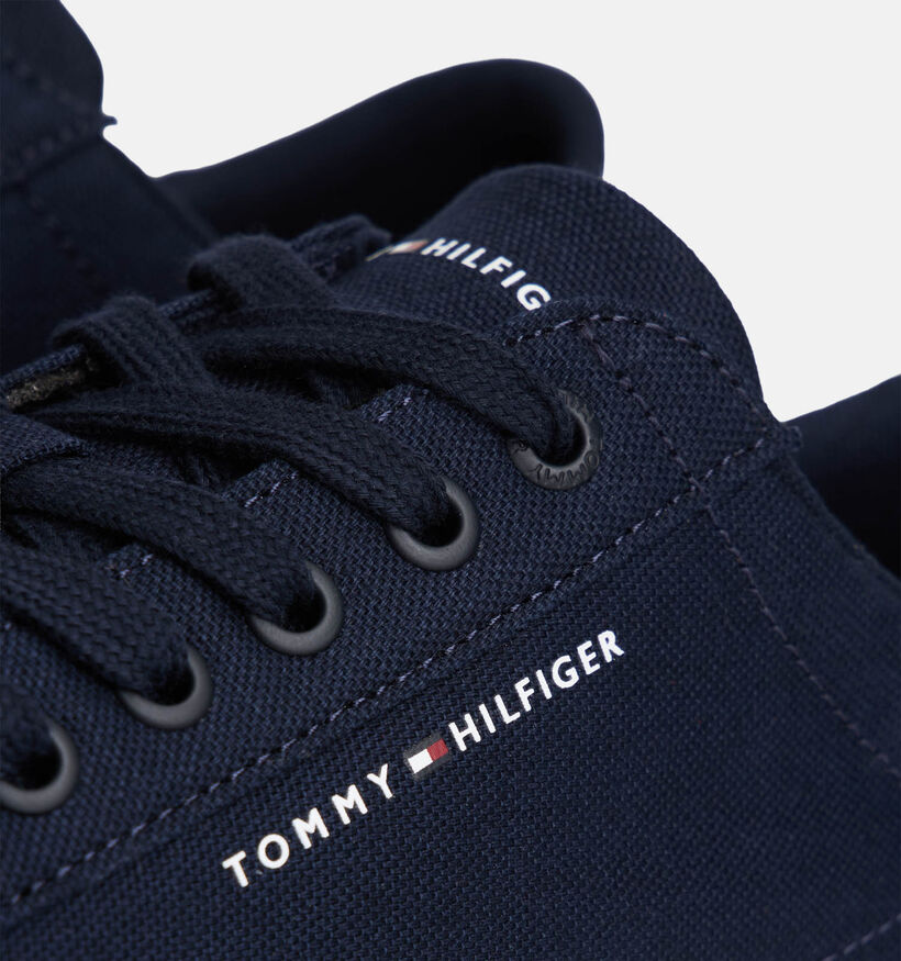 Tommy Hilfiger Vulc Core Long Lace Chaussures &agrave; lacets en Bleu fonc&eacute; pour hommes (368606) - pour semelles orthop&eacute;diques