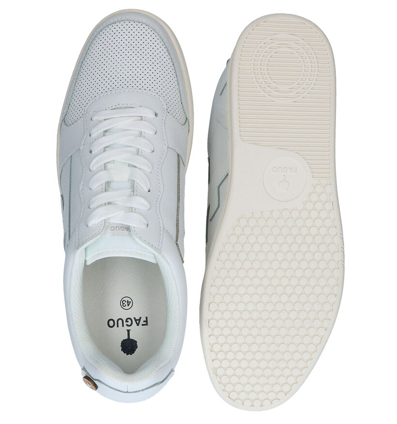 Faguo Hazel Witte Sneakers in leer (289026)