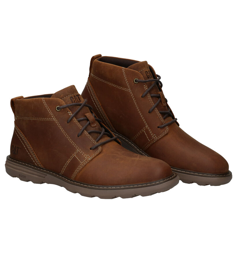 Caterpillar Trey Bottines en Marron en nubuck (282689)