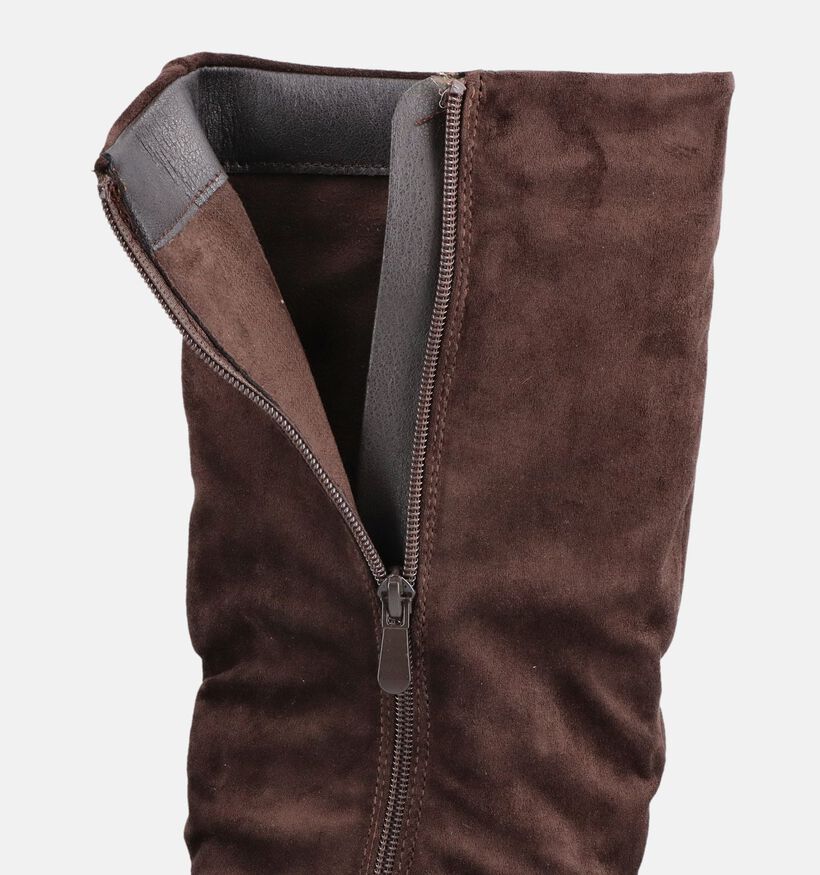 Laurent David Bottes hautes en Marron pour femmes (379568)