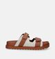 Guess Fabulon Nu-pieds plateforme en Cognac pour femmes (337386)