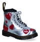 Dr. Martens Cosmic Glitter Rode Boots in kunstleer (294392)