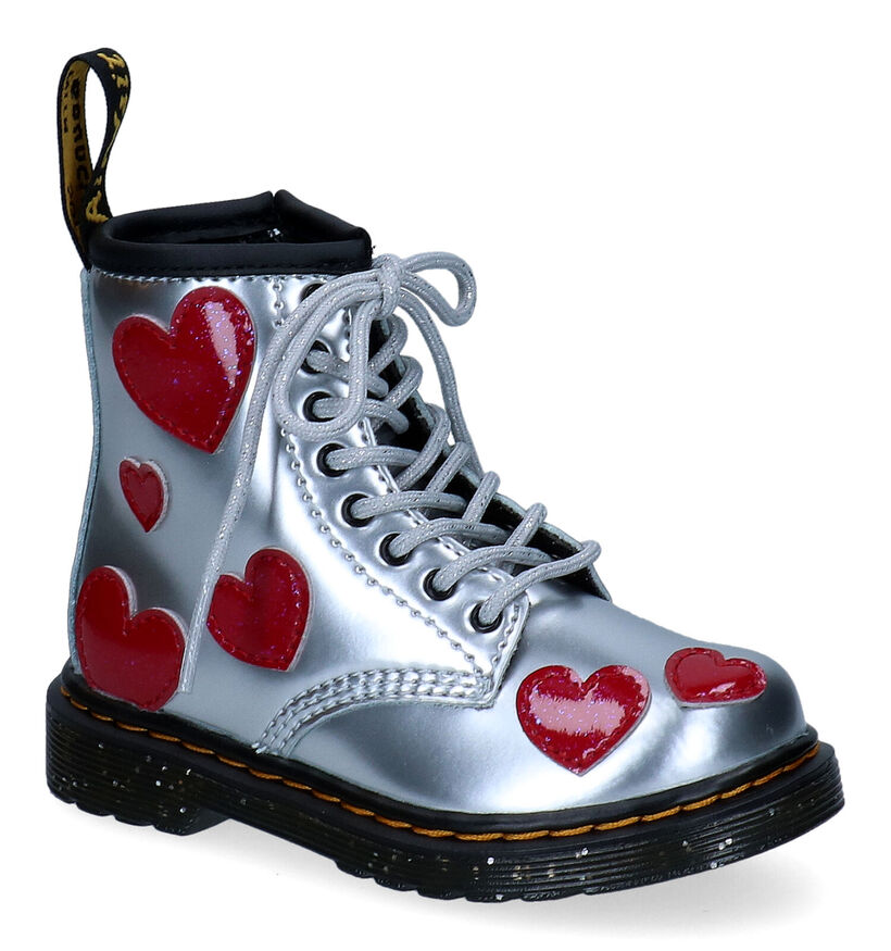 Dr. Martens Cosmic Glitter Rode Boots in kunstleer (294392)