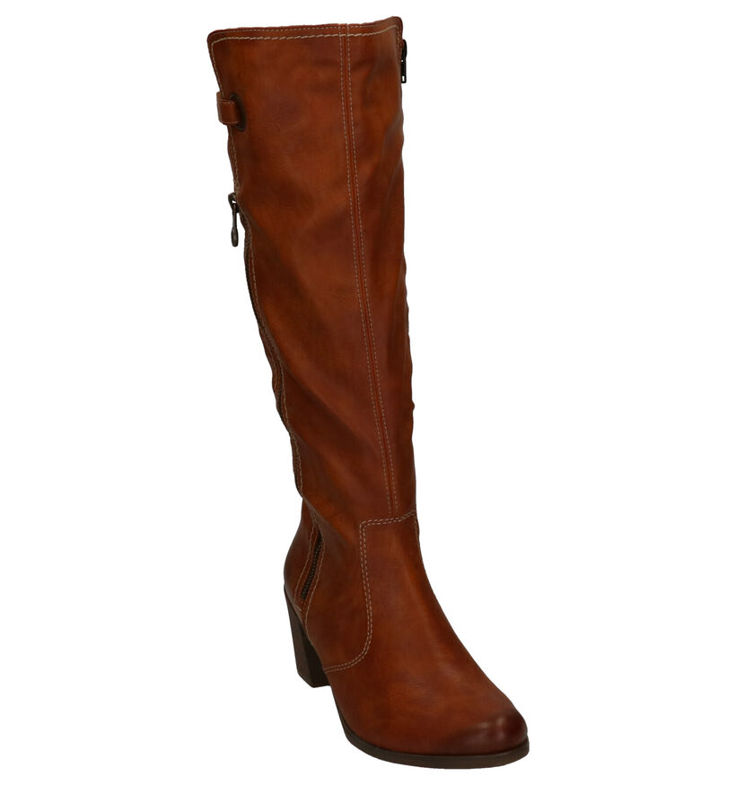 Rieker Bottes hautes en Cognac en simili cuir (282708)