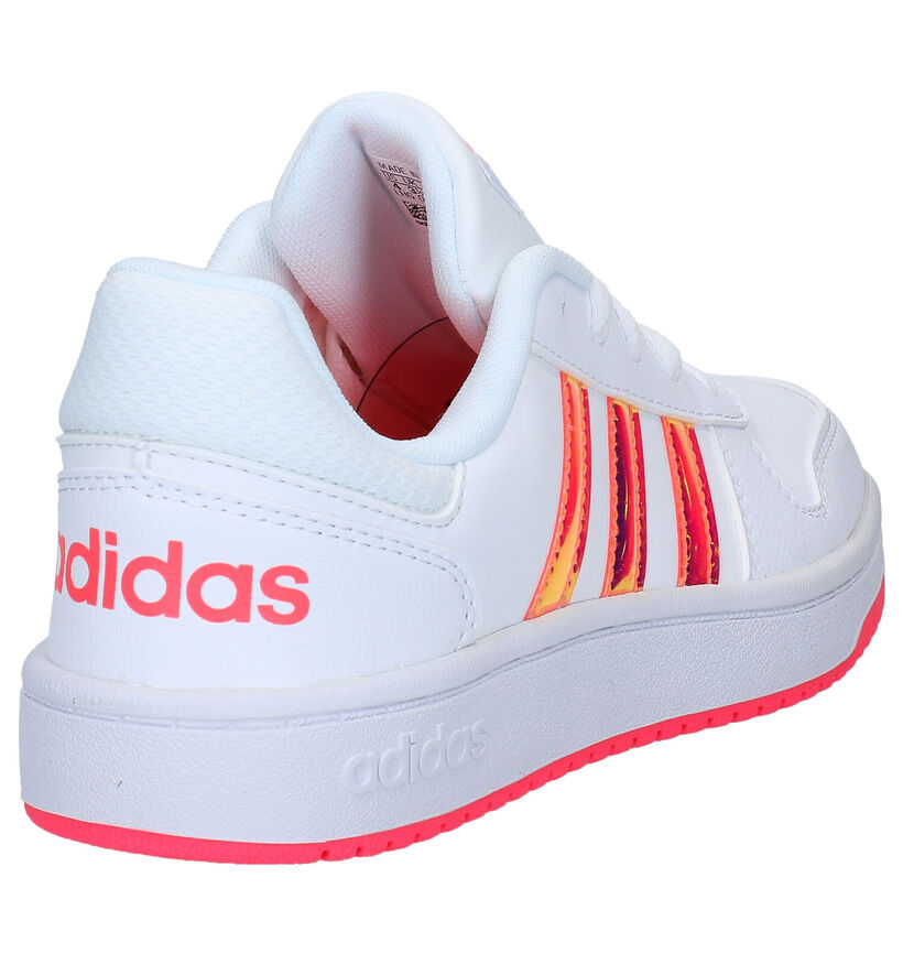 adidas Hoops Baskets en Blanc en simili cuir (284524)