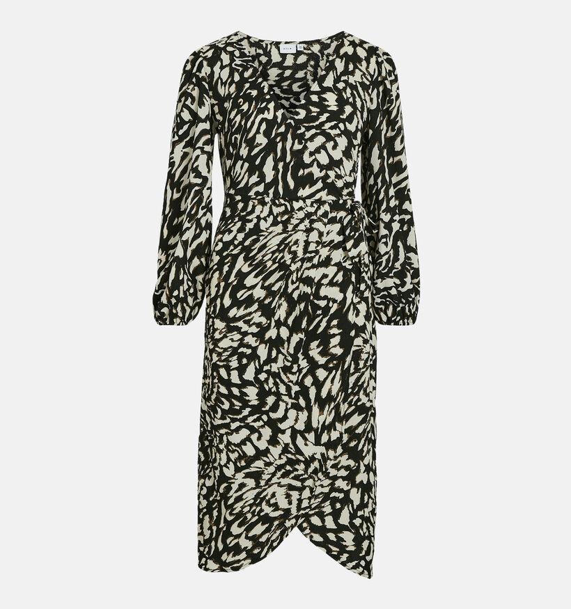 Vila Laya Zwarte Midi-jurk voor dames (346106)