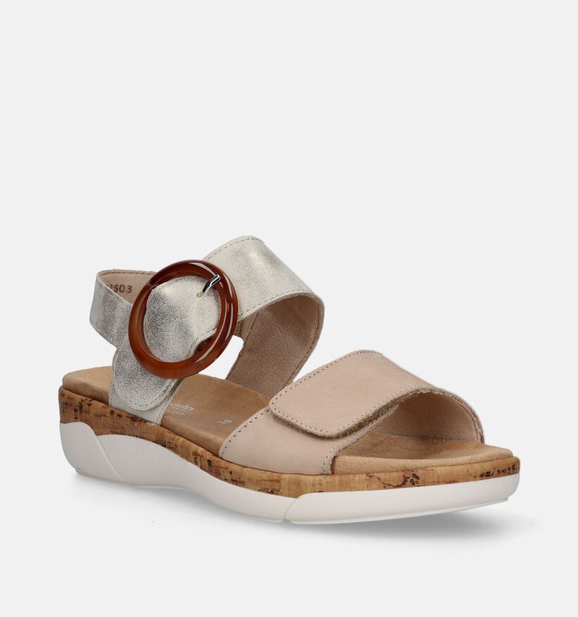 Remonte Beige Sandalen voor steunzolen voor dames (339251) - geschikt voor steunzolen