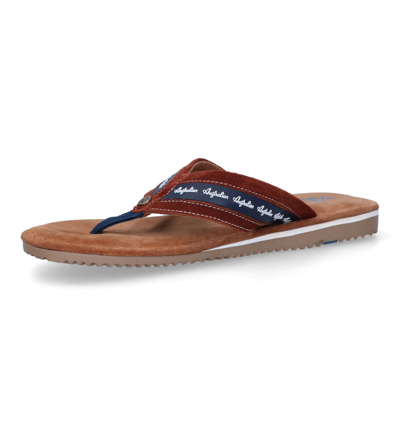 Australian Azurro Cognac Teenslippers voor heren (337784)