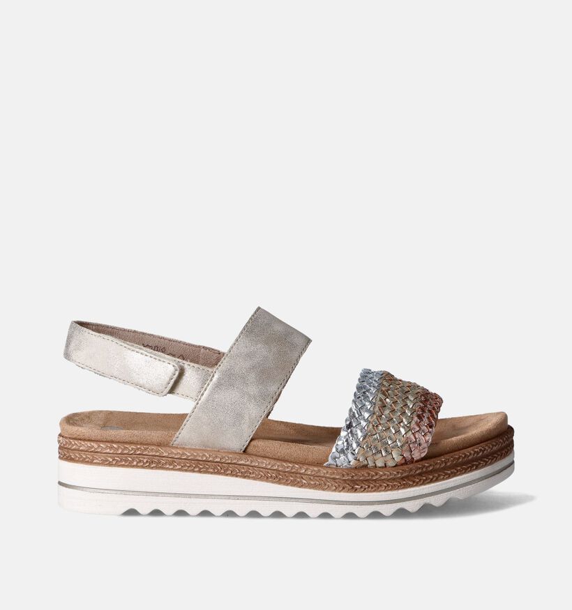 Remonte Sandales compensées en Beige pour femmes (354845) - pour semelles orthopédiques