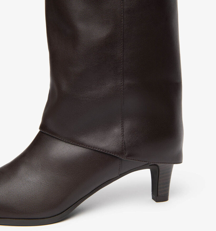 NeroGiardini Donkerbruine Lange Laarzen voor dames (379452)