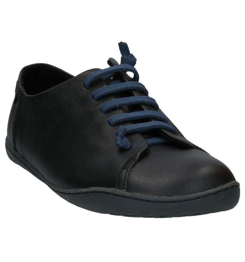 Camper Chaussures slip-on en Bleu foncé en cuir (282112)