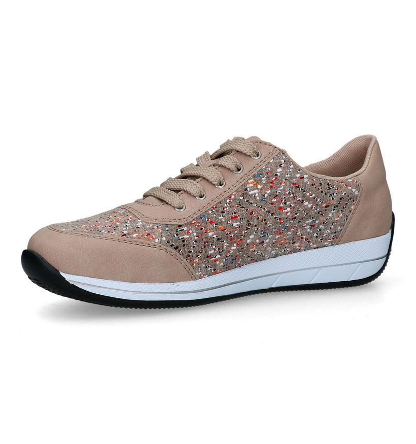 Rieker Beige Sneakers voor steunzolen voor dames (335505) - geschikt voor steunzolen