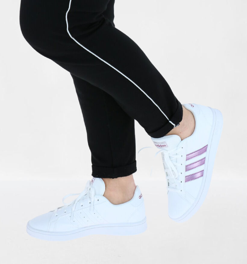 adidas Grand Court Base Baskets en Blanc pour femmes (341438)