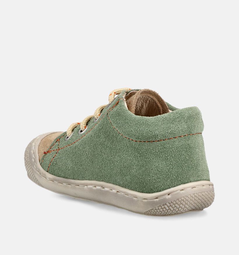 Naturino Cocoon Suede Baskets pour b&eacute;b&eacute; en Vert pour filles, gar&ccedil;ons (371636) - pour semelles orthop&eacute;diques