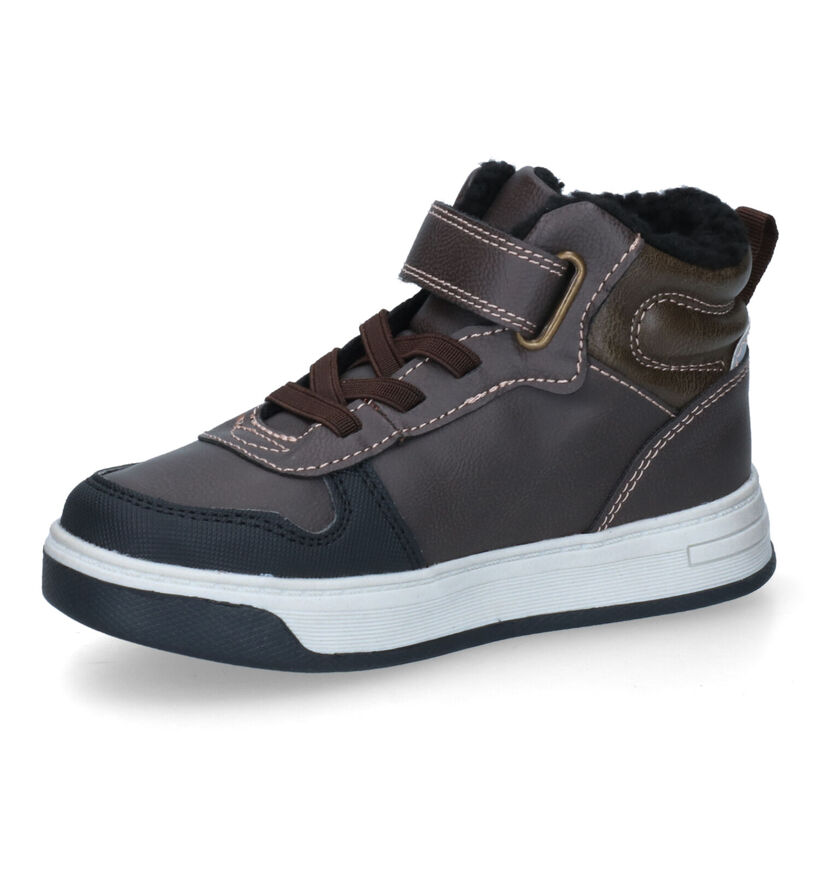 Sprox Chaussures hautes en Brun foncé pour garçons (313595)