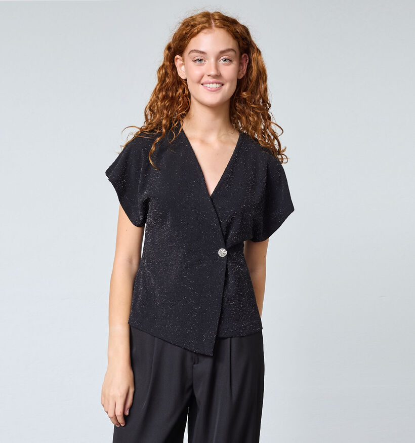SISTERS POINT Gevela Zwarte Blouse voor dames (371983)