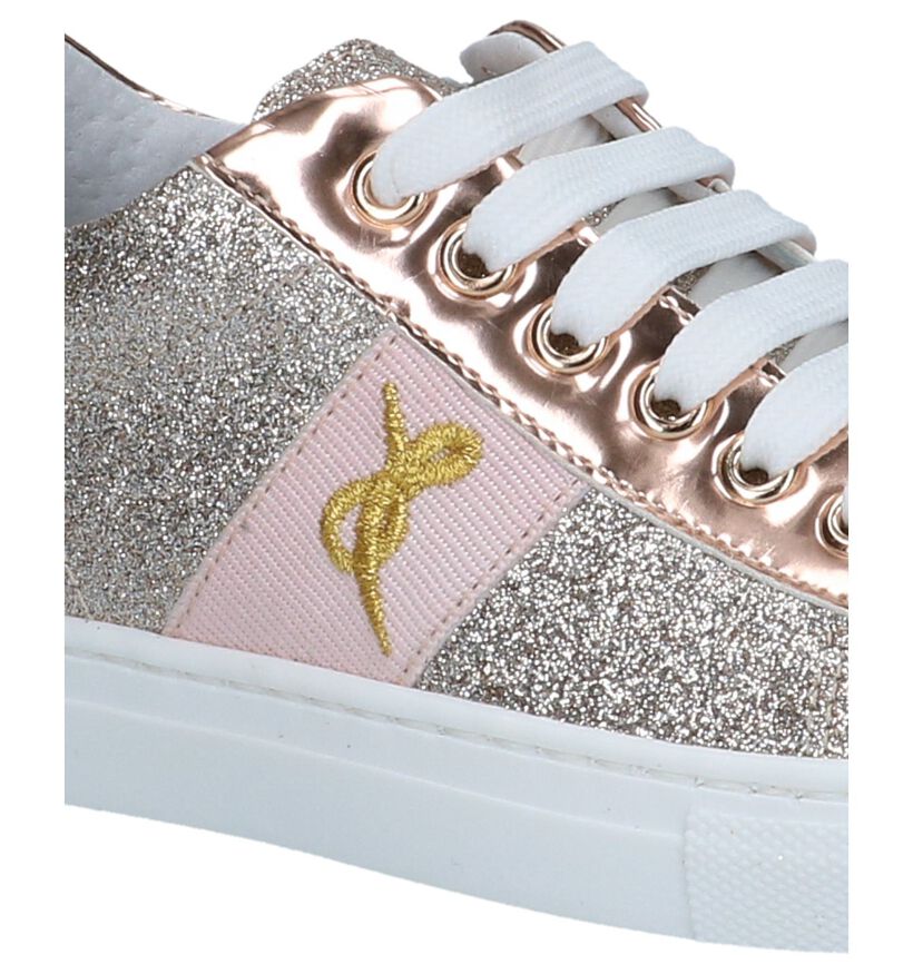 Milo & Mila Baskets basses en Or rose en simili cuir (242336)